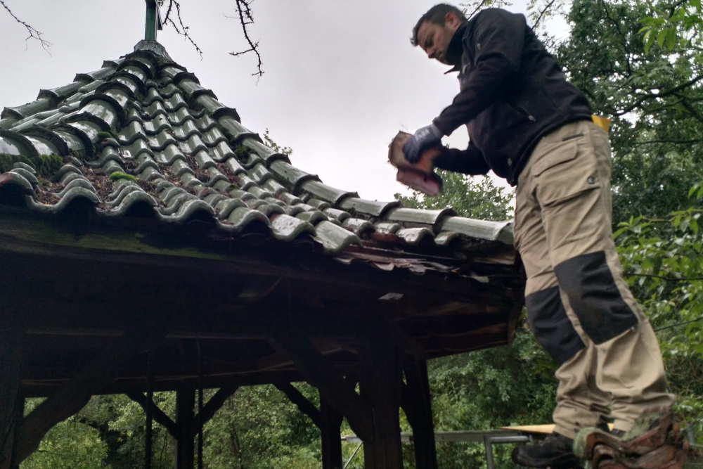 Kloosterput Sibculo, bedekking dak